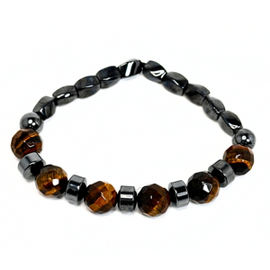 Men's Tiger's Eye & Hematite Bracelet