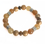 Jasper, Tiger's Eye & Agate Men's Bracelet