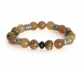 Jasper, Tiger's Eye & Agate Men's Bracelet