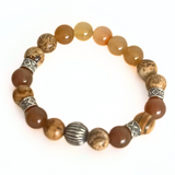 Men's Jasper & Agate Bracelet