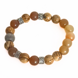 Men's Jasper & Agate Bracelet