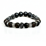 Skull & Hematite Men's Bracelet