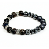 Skull & Hematite Men's Bracelet