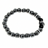 Skull Hematite Men's Bracelet