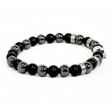 Men's Skull Hematite Bracelet