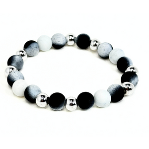 Black & White Design Men's Bracelet