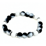 Black & White Design Men's Bracelet