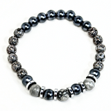 Jasper & Hematite Men's Bracelet