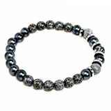 Jasper & Hematite Men's Bracelet