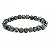 Jasper & Hematite Men's Bracelet