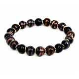 Black & Brown Swirl Design Men's Bracelet