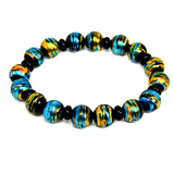 Black Confetti Design Men's Bracelet