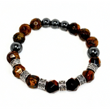 Tiger's Eye & Hematite Men's Bracelet