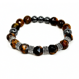 Tiger's Eye & Hematite Men's Bracelet