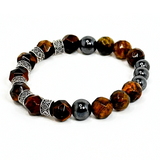 Tiger's Eye & Hematite Men's Bracelet