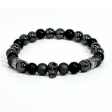 Skull Hematite Men's Bracelet