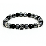 Skull Hematite Men's Bracelet