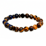 Jasper & Tiger's Eye Men's Bracelet