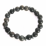 Gunmetal, Black & Hematite Men's Bracelet