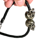 Double Skull Men's Bracelet