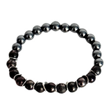 Gunmetal, Black & Hematite Men's Bracelet