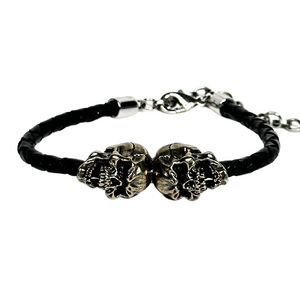 Double Skull Men's Bracelet