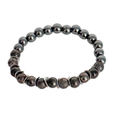 Gunmetal, Black & Hematite Men's Bracelet