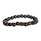 Gunmetal, Black & Hematite Men's Bracelet