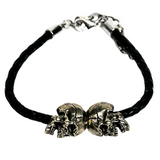 Double Skull Men's Bracelet