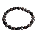 Gunmetal, Black & Hematite Men's Bracelet