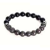 Gunmetal, Onyx & Hematite Men's Bracelet