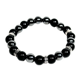 Onyx & Hematite Men's Bracelet