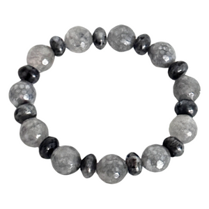 Quartz & Labradorite Men's Bracelet