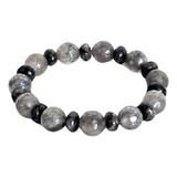 Quartz & Labradorite Men's Bracelet