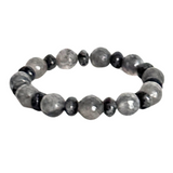 Quartz & Labradorite Men's Bracelet