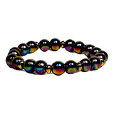 Women's Multi-color Aura Hematite Bracelet