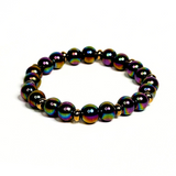 Women's Multi-color Aura Hematite Bracelet