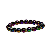 Multi-color Aura Hematite Men's Bracelet