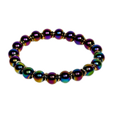 Multi-color Aura Hematite Men's Bracelet