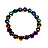 Multi-color Aura Hematite Men's Bracelet