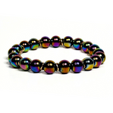 Multi-color Aura Hematite Men's Bracelet