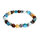 Tiger Eye and Hematite Women's Bracelet