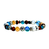 Tiger Eye and Hematite Women's Bracelet