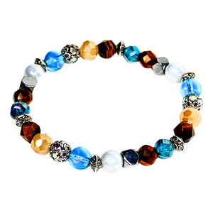 Tiger Eye and Hematite Women's Bracelet