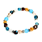 Tiger Eye, Clear Quartz and Siderolite Women's Bracelet