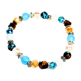 Tiger Eye, Clear Quartz and Siderolite Women's Bracelet