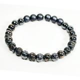 Gunmetal, Black & Hematite Men's Bracelet