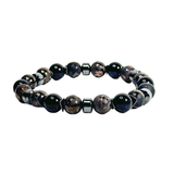 Gunmetal, Black & Hematite Men's Bracelet