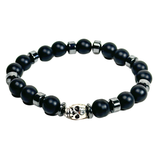 Skull and Hematite Men's Bracelet