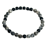 Labradorite and Hematite Men's Bracelet